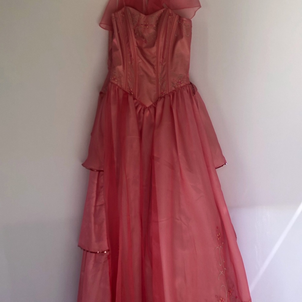 This Orange Quinseanera / Prom Dress